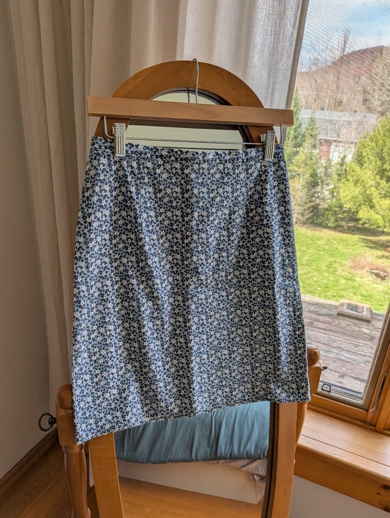 Vintage Dresses & Skirts - 🍄 Vintage - Light blue floral skirt